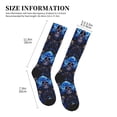 thumbnail image 2 of Compression Socks For Women And Men - Cool Blue Flower Skull Compression Socks Circulation For Workout, 2 of 2