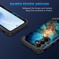 thumbnail image 5 of Avocase for Samsung Galaxy S26 Case,Glow in The Dark,Shockproof Protection Hard PC Soft Flexible TPU Bumper Drop Protective Protective Phone Cover Case for Galaxy S26,Shiny Deep Blue, 5 of 7
