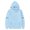 Light Blue, variant on SERTG Kids Halloween Print Hooded Sweatshirt Fashion Loose Casual Printed Long Sleeved with Pockets Top for Children 2-13 Years(Dark Blue,11-12 Years)