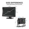 thumbnail image 4 of Car Rear View Camera with Monitor 4.3" Screen 9-36V LED HD Reversing Camera for Truck Trailer Parking Easy Installation ,Clear Images, 4 of 7
