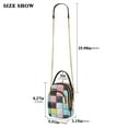 thumbnail image 2 of FORMRS Crossbody Bag for Women Quilted Travel Shoulder Cell Phone Purse with Chain Strap Handbag, Gray Checkered Pattern, 2 of 7