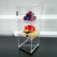 thumbnail image 2 of FixtureDisplays 6" x 6" x 16" Rotating Mini Acrylic Tower Showcase Display 20000, 2 of 9