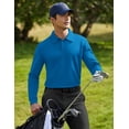 thumbnail image 6 of Pinspark Men's Long Sleeve Polo Quick Dry Lightweight Breathable UPF 50+ Sun Protection Shirt with Left Sleeve Pocket, 6 of 6