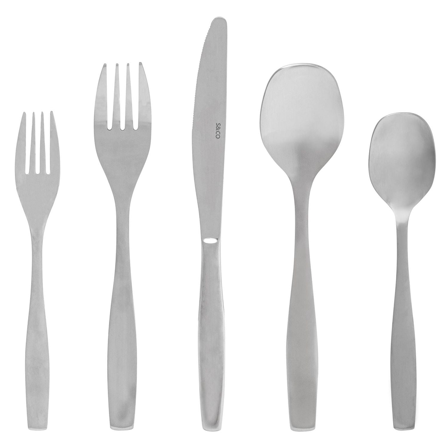 Milan 20‑Piece Gourmet Flatware Set (18/0 Brushed Stainless Steel)