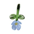 thumbnail image 1 of jifeng Mini Glass Flower Crafts Home Decor Floral Figurine for Indoor Summer Spring Blue, 1 of 9