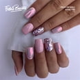 thumbnail image 1 of Fofosbeauty 24pcs Press on False Nails Tips, Square Fake Acrylic Nails, Purple Aurora, 1 of 9