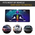 thumbnail image 6 of Chakra Mandala Galaxy Colorful License Plate Car Decor 6 X 12 Inch Front License Plate Vanity Tag Aluminum, 6 of 7