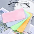 thumbnail image 3 of Suede Glasses Cloth Simple Solid Color Microfiber Glasses Cleaner Lens Phone Screen Glasses Clean Cleaning Wipes Male grey, 3 of 6