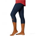 thumbnail image 7 of Denim Capris for Women Stretch Pull on Plus Size Elastic Waist Trendy Jeans Leggings 2026 Casual Summer Capri Pants Dark Blue M, 7 of 7
