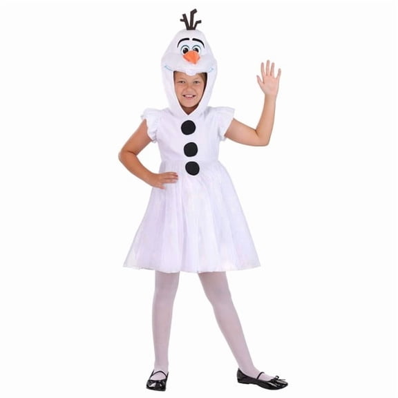 Girl's Disney Frozen Olaf Costume Hooded Dress