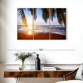 thumbnail image 3 of Elephant Stock Summer Golden Coast Wall Art - Horizontal Multi Panel Canvas - Living Room Wall Decor - Beach Multi Panel - Beige And Brown Decor - 38" x 24", 3 of 8