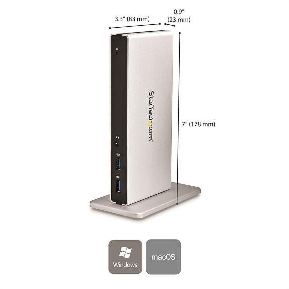 StarTech.com Dual-Monitor USB 3.0 Docking Station with DVI and Vertical Stand