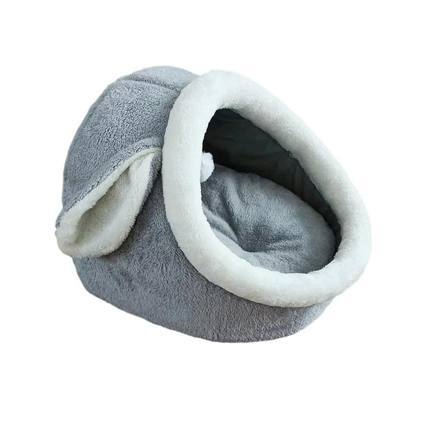Cama para gatos, cueva, camas para mascotas, tiendas de campaña, manta antideslizante para gatitos, casa para mascotas Gris Yuyangstore Cama para perros y gatos de felpa