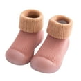 thumbnail image 4 of LUOGENLI Slippers Girls Slippers Size 3-4 Youth Kids Toddler Baby Boys Girls Solid Warm Knit Soft Sole Rubber Shoes Socks Slipper Stocking Kids Slippers Girls Size 3 Cats 20/21, 4 of 4