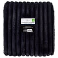 thumbnail image 5 of Mainstays Channel Faux Fur Blanket, Greystone, Full/Queen, 86" x 90", 5 of 6
