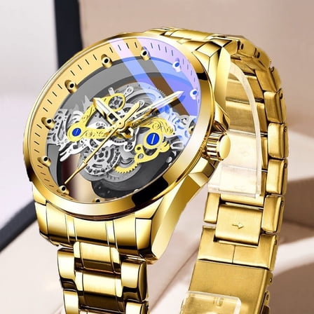 Men's Transparent Wristwatch