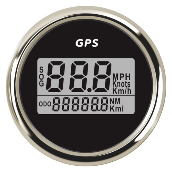 Waterproof 52mm Universal Digital GPS Speedometer Gauge With Red Backlight 12V 24V For Car Motorcycle Boat Yacht ,Easy to Install