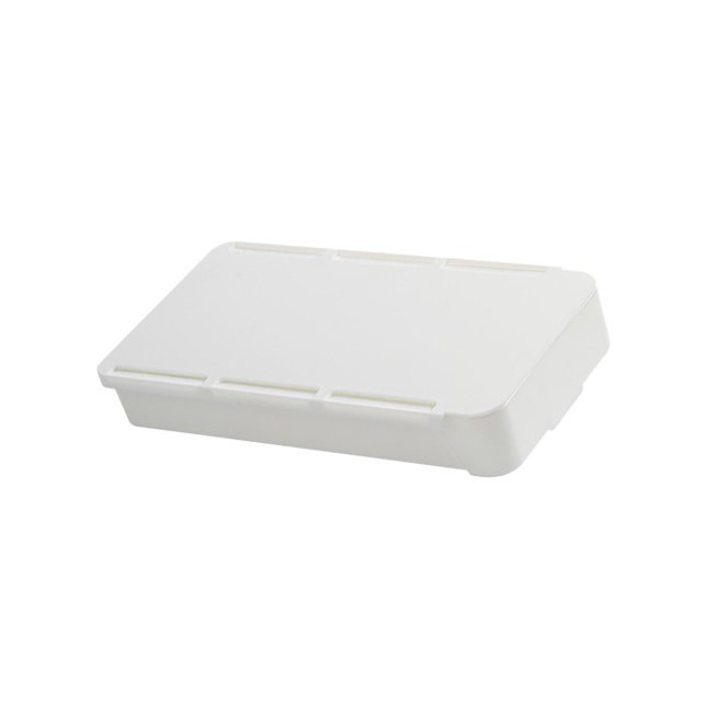 Cajón de almacenamiento Inteprter multifuncional compacto para organización escolar Almacenamiento y organización DEL hogar Blanco 19.8x10.5x3.3 cm
