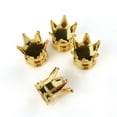 thumbnail image 4 of EeaseCA 4pcs Crown Type Auto Car Tire Caps Covers (Golden), 4 of 6