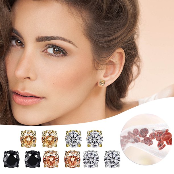 Ear Clip Without Ear Hole Lymphatic Liquid Earrings,