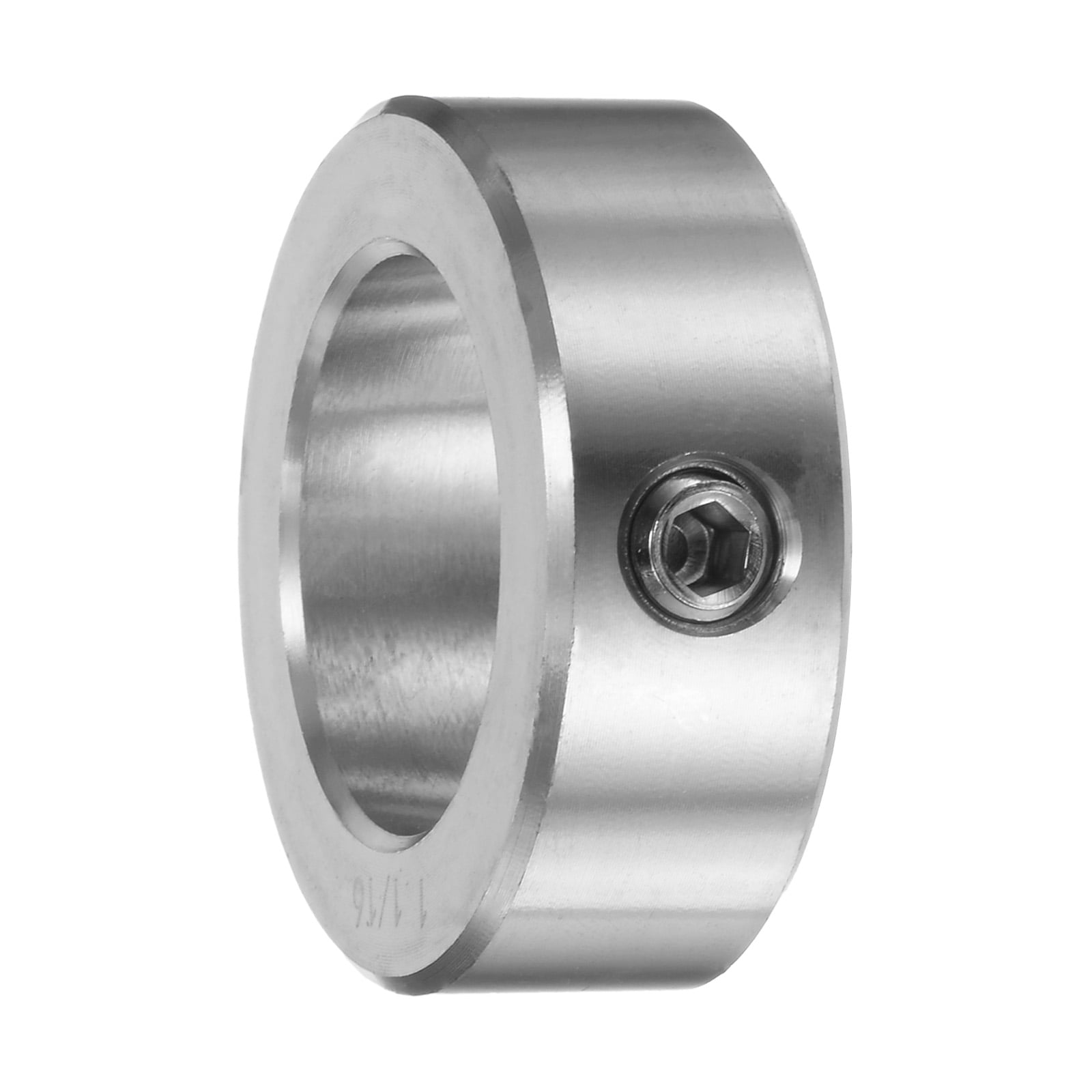 2 Packs Set Screw Collars 1-1/8" Bore 304 Stainless Steel Shaft Collars, 1-3/4" OD, 5/8" Width