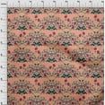 thumbnail image 3 of oneOone Cotton Flex Fabric Leaves & Floral Block Print Fabric BTY 40 Inch Wide, 3 of 4