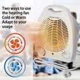 thumbnail image 2 of Calentador de ventilador de bajo consumo Calefactor de ventilador silencioso de bajo consumo 2000w Calefactor de ventilador portátil ajustable 3 modos de pie Calentador, 2 of 5