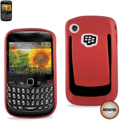 Blackberry Curve Belt Clip - Belt Clip Polymer Case For Blackberry Curve 8530 Red