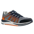 thumbnail image 2 of Drew Player Men Walk Athletic Shoe In Navy/orange Mesh Combo, 2 of 7