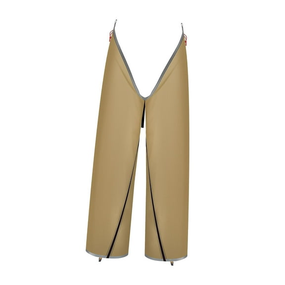 Waterproof Rain Pants Leg Cover Wading Pants for Camping Trekking Rainy Day Brown