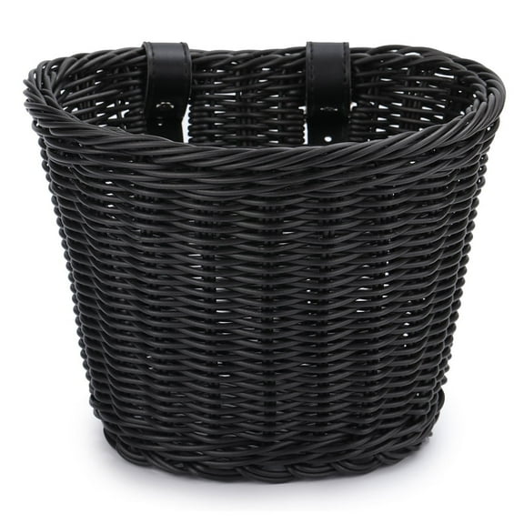 Aixig Bicycle Front Basket Handwoven Kid Adult Bike Handlebar Carrier (Purple)