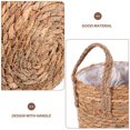 thumbnail image 2 of HOMEMAXS 4pcs Hand Woven Basket Planter Straw Flower Pot Rustic Storage Basket Plant Container, 2 of 8