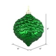 thumbnail image 2 of 6" Green Glitter Pine Cone 6/Bag, 2 of 2