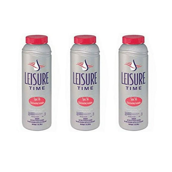 LEISURE TIME 22337 Spa 56 Chlorinating Granules - 3 Packs