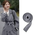 thumbnail image 2 of 2DXuixsh Belts for Women Coat Belt Skinny Woollen Belt for Jacket Woolen Coat Wide Belt for Ladies Decoration Wide Clothing Belt Solid Color Tie Bow Belt Grey, 2 of 4