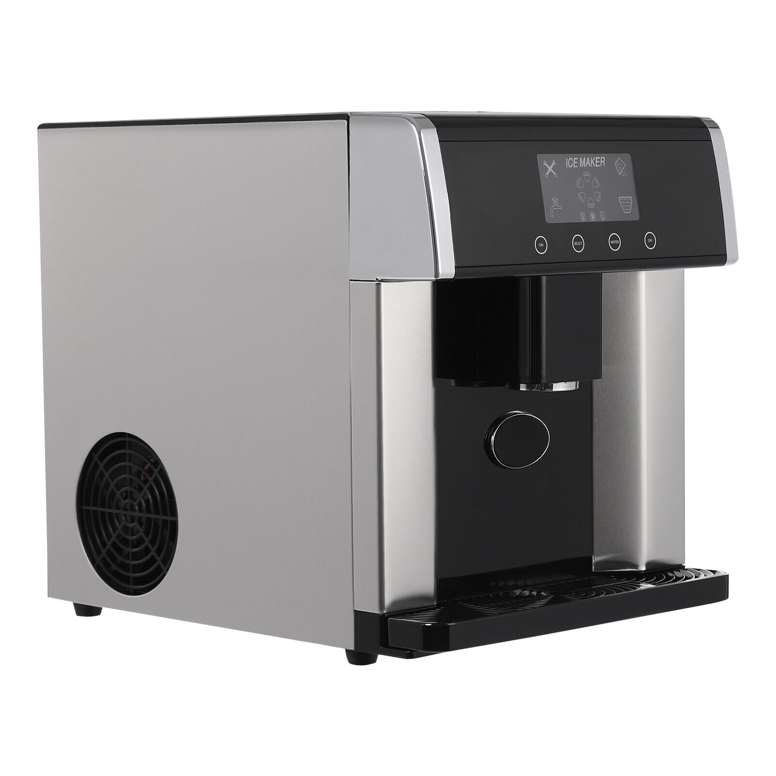 DENEST 2-in-1 Ice Water Maker, Countertop Ice Maker Dispenser, 110V Electric Ice Dispenser, for Home, Office, Cafe