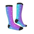 thumbnail image 3 of Bingfone Compression Socks For Women And Men Long Socks For Running Athletic Cycling Nurse-Rainbow Scales2, 3 of 9