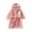 Pink, variant on WOYY Toddler Girls Warm Flannel Bathrobe Fleece Soft Hooded Sleepwear Robe, Sizes 2-3T