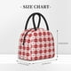 thumbnail image 2 of Balery Plaid Heart Bolsa de Almuerzo para Mujeres, Caja de Almuerzo, Bolsa de Almuerzo Pequeña Impermeable, Tote de Almuerzo Reutilizable con Gran Capacidad, 2 of 6