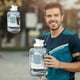 thumbnail image 5 of Vaso de agua de gran capacidad, deportivo, fitness, botella de agua Ton Ton, resistente a altas temperaturas, cubo Ton Ton, vaso grande, vaso recto con asa de transporte, regadera, 5 of 7