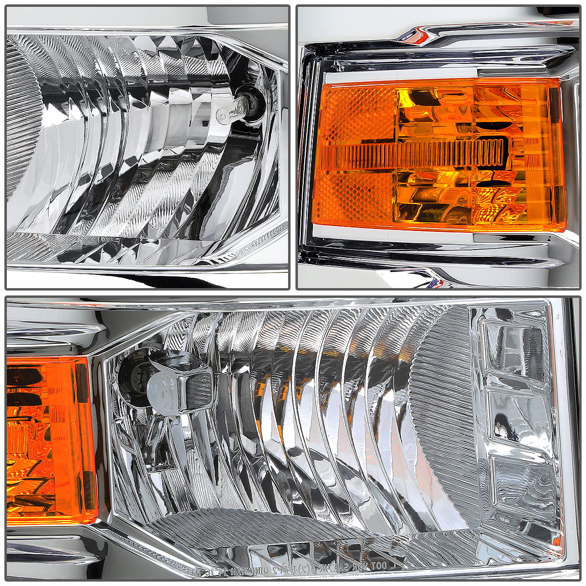 DNA Motoring OEM-HL-0036-R Factory Style Passenger/Right Side Headlight Lamp Assembly Replacement 