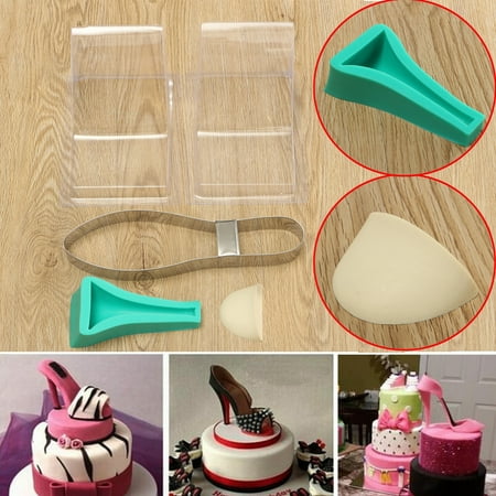 fondant cake template mould high heel shoe silicone mold decorating