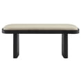 thumbnail image 4 of Modway Banc d'Appoint en Bois Rembourré 43 Pouces en Lin Noir, 4 of 8