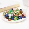 thumbnail image 5 of 300pcs Push Pins with Plastic Heads and Steel Tips for Decorative Notice Board and Office Map, Mixed Colors, 10 x 10 mm, 5 of 5