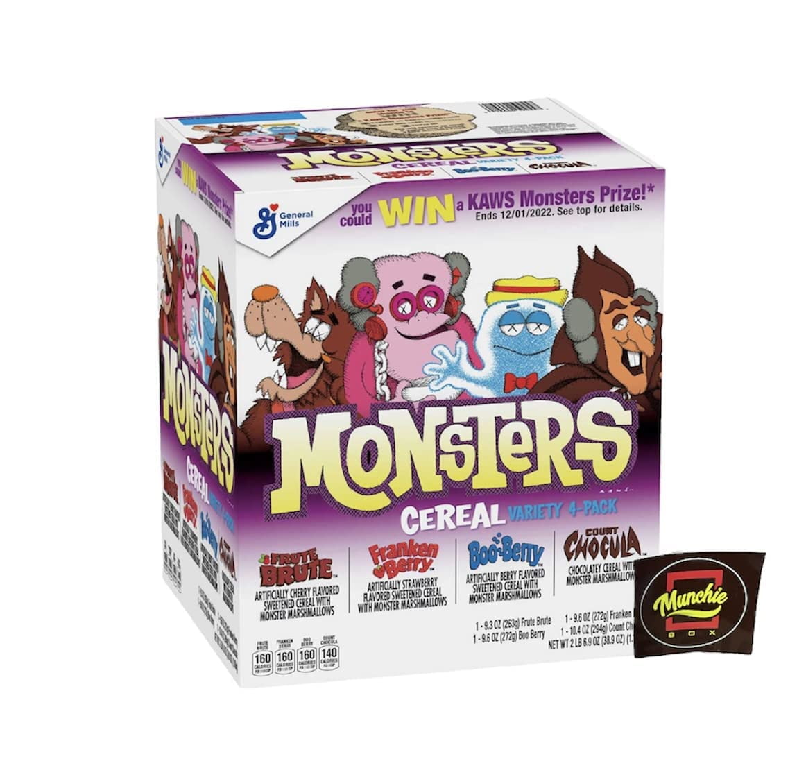Monsters Breakfast Cereal X KAWS Quadruple Variety Pack (4 Pk