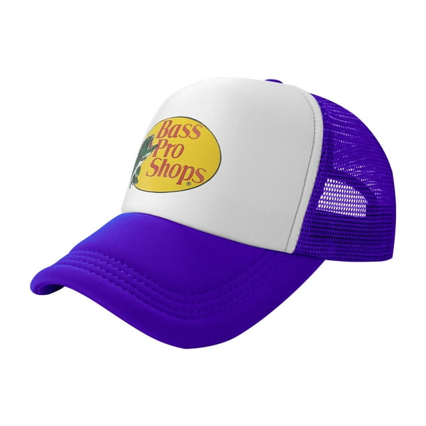 Bass Pro Shop Outdoor Hat Trucker Hats Purple - One Size Fits All Snapback  Closure - Great for Hunting & Fishing 