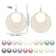 thumbnail image 3 of Pendientes de cobre para mujer Qarigey 1 par redondos elegantes recubiertos a la moda, 3 of 6