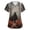 Dark Gray, variant on JULMCOMO Halloween Scrub Tops for Women Plus Size Dark Forest Witch Print V Neck Graphic Tees Loose Trendy Holiday Nurse Uniform Shirts with Pockets Orange 3XL
