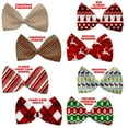 thumbnail image 2 of Christmas Pet, Dog  Cat Bow Ties, "Candy Cane Lane Group" *Available in 8 different print options!*, 2 of 9