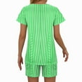 thumbnail image 4 of Ensembles de Pyjama pour Femmes 2 Pcs, Mode Décontractée pour Femmes Manches en Dentelle Imprimée Haut Décontracté Pantalon Ensemble de Pyjama, 4 of 6